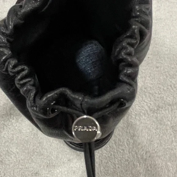 Prada Black Leather Combat Boots Size 7 - Picture 7 of 13